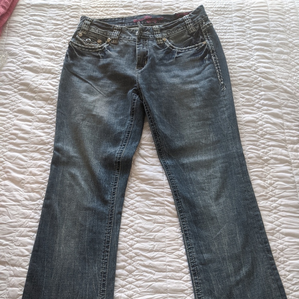 Rock and Roll Cowgirl Mid-Rise Jeans